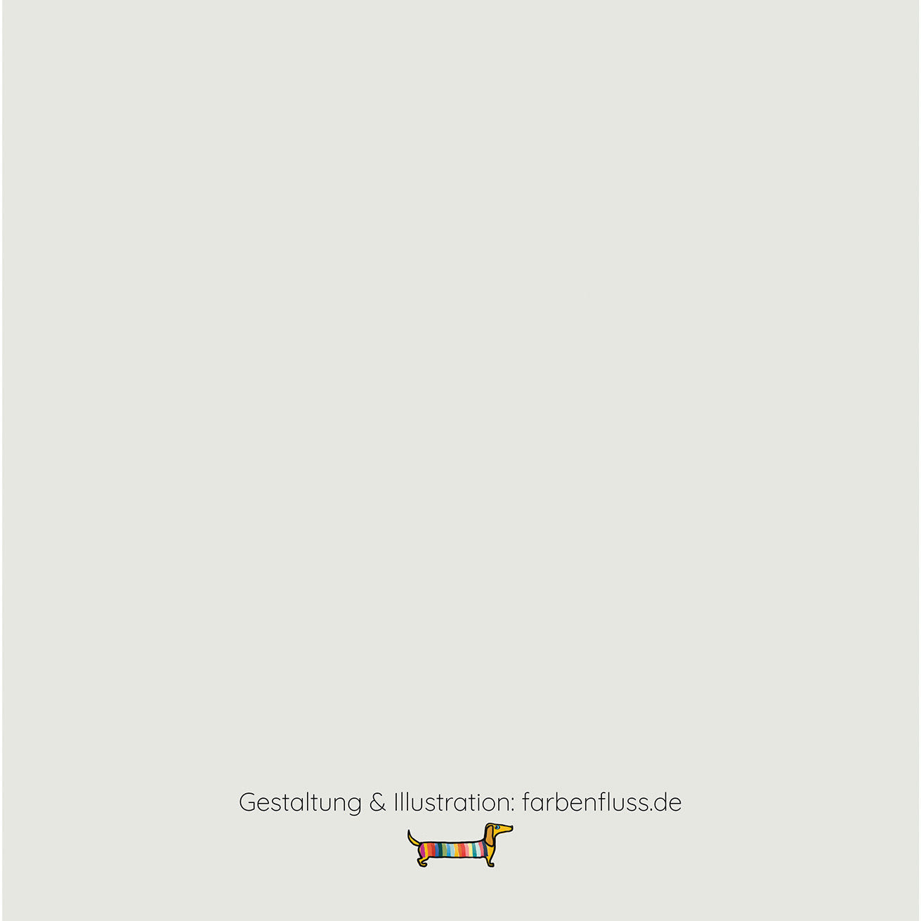 Postkarte 10,5x10,5 , Dackel Lump & Lotte