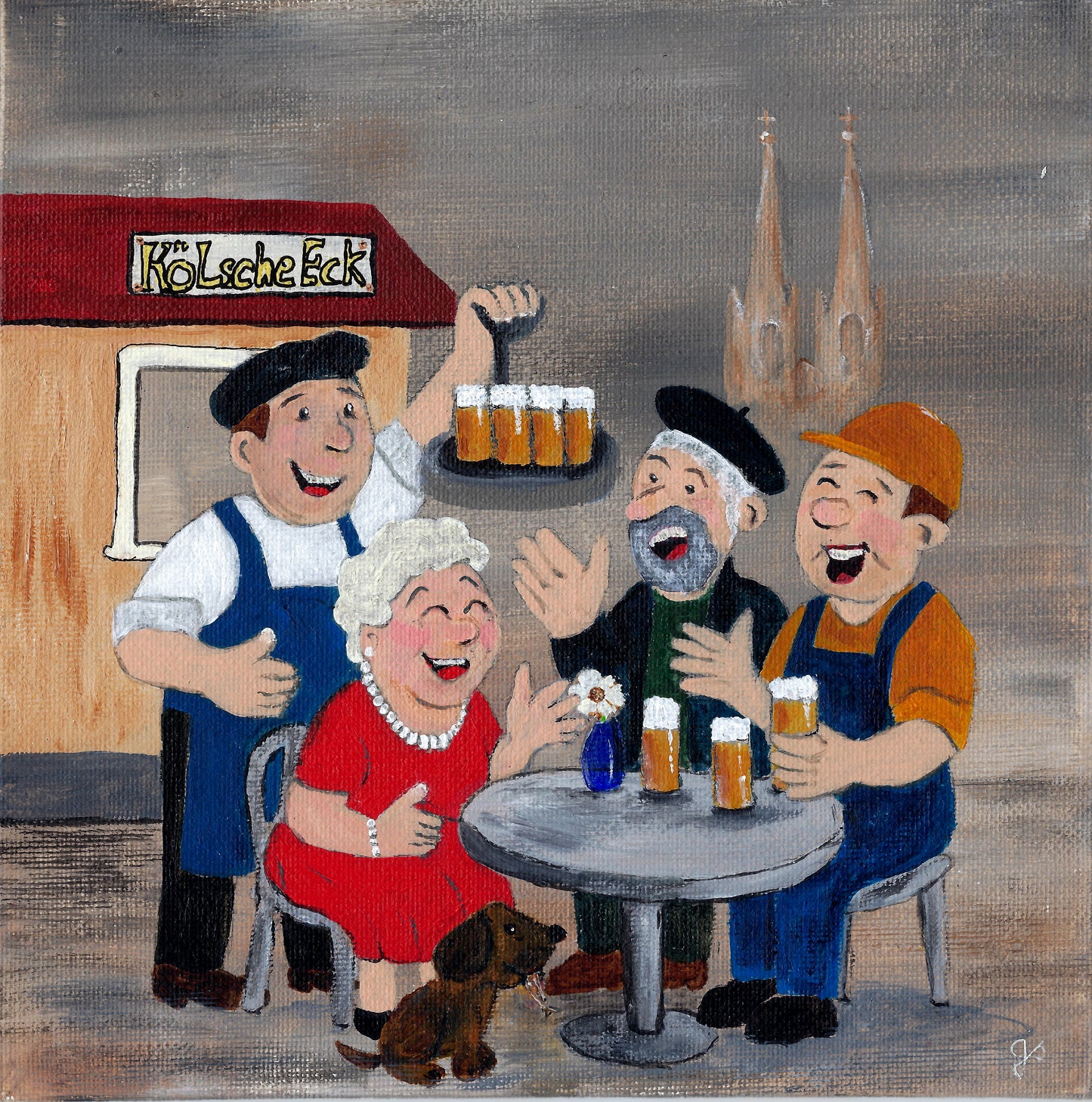 FineArt Print - quadratisch - Drink noch eine met