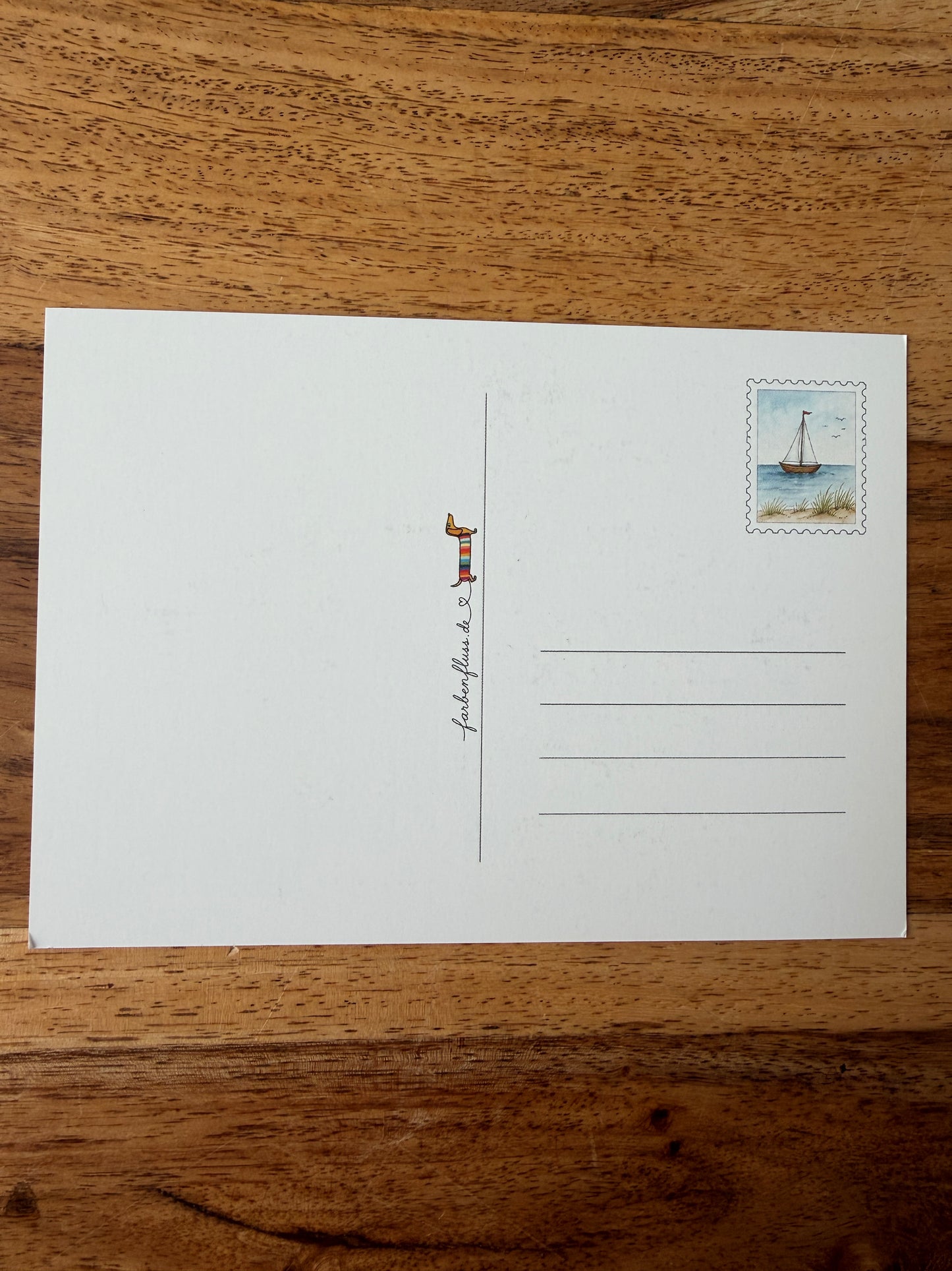 Postkarte „Glück schmeckt nach Eis“