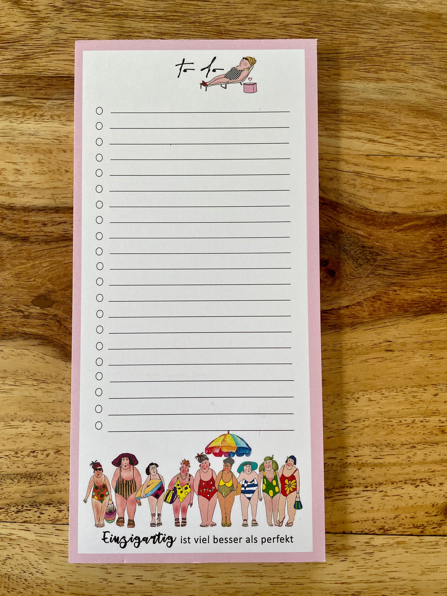 Notizblock DIN-lang Format (10 x 21 cm) - unperfekt perfekt