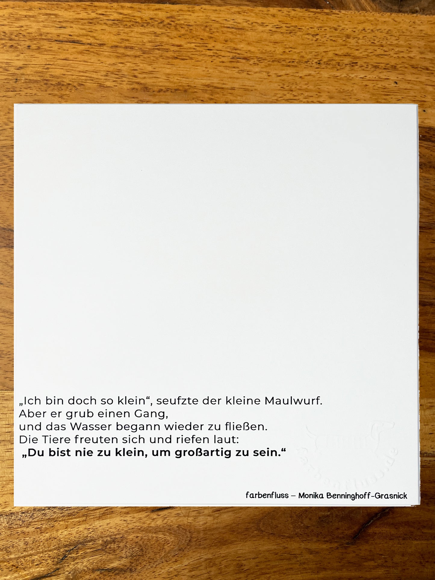 MutMachkarte mit Umschlag - Format 15x15 - Du bist_Version 2