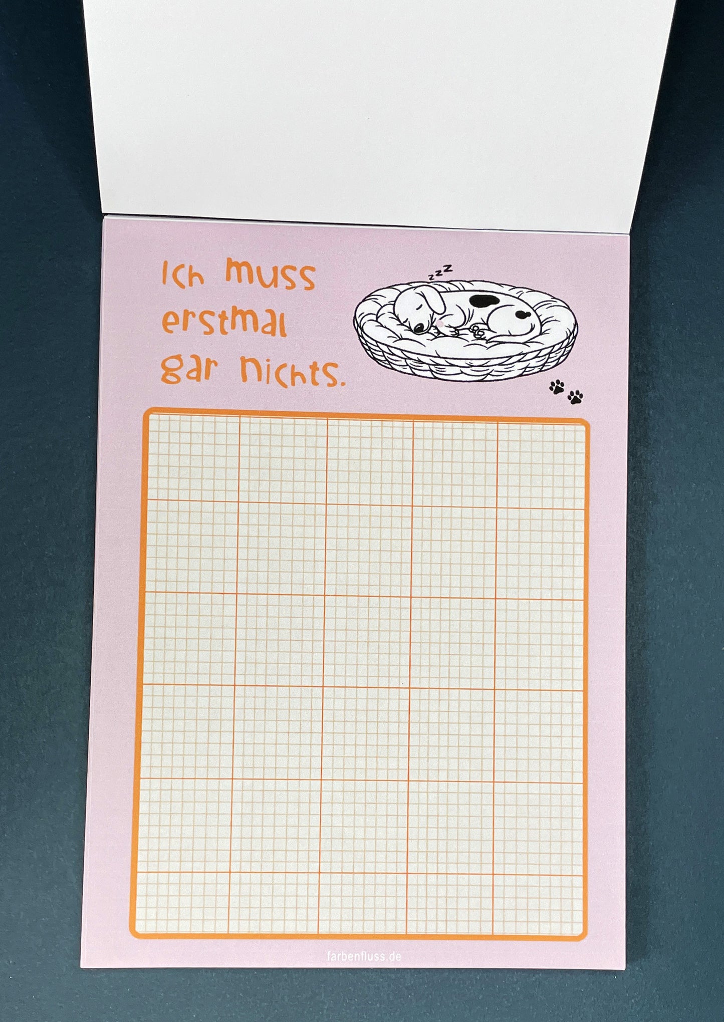 Notizblock „Ich muss erstmal gar nichts.“ – DIN A6 mit Deckblatt