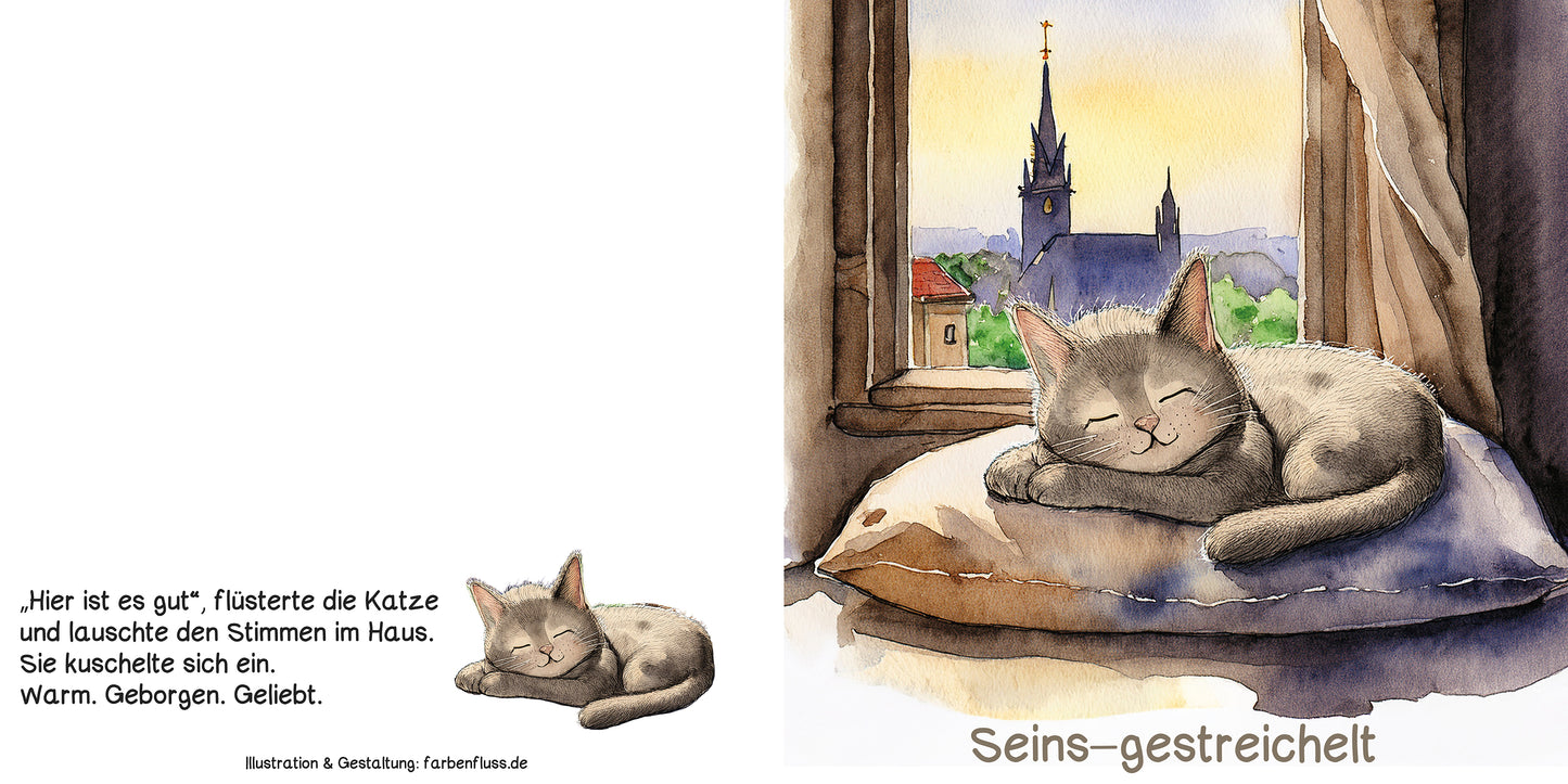 MutMachkarte mit Umschlag - Format 15x15 - Seins-gestreichelt