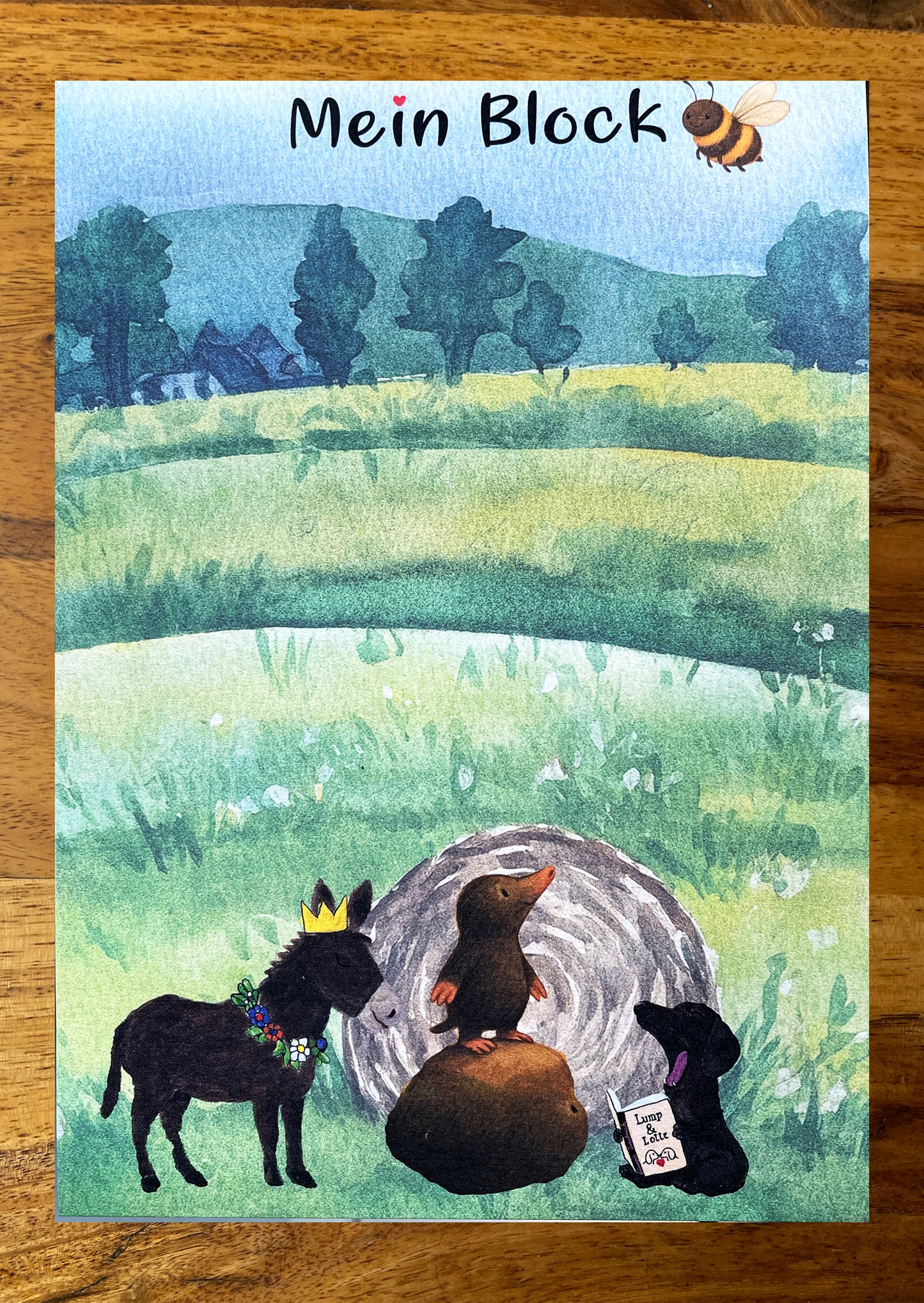 Notizblock DIN A6 - ohne Deckblatt "Mein Block"