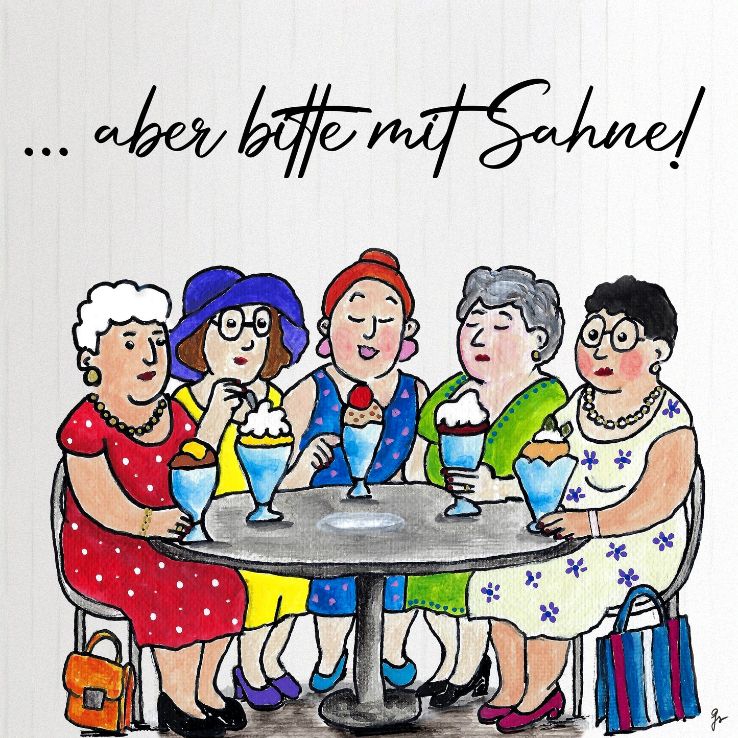 FineArt Print - quadratisch - Aber bitte mit Sahne