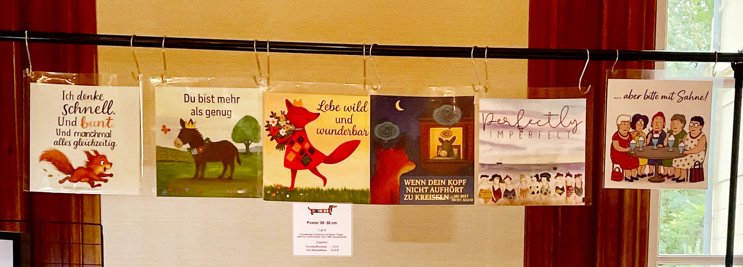 Poster 29,7 x 29,7, Aber bitte mit Sahne