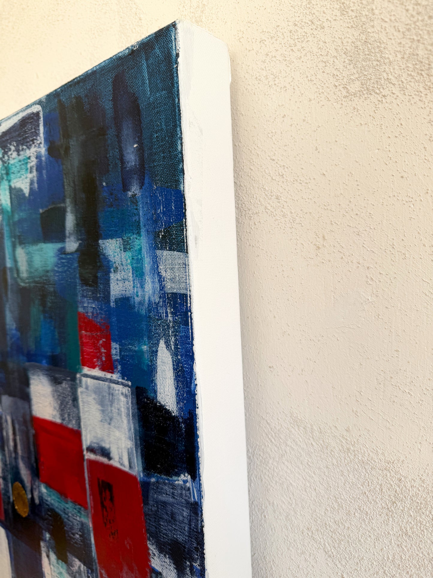 „Leuchtfeuer“ – Original Acrylgemälde auf Leinwand | 49,5 × 69 cm
