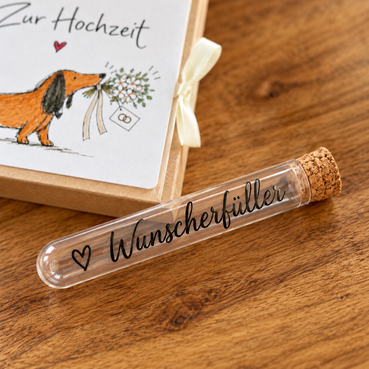 Geschenkbox mit Grußkarte & Wunscherfüller