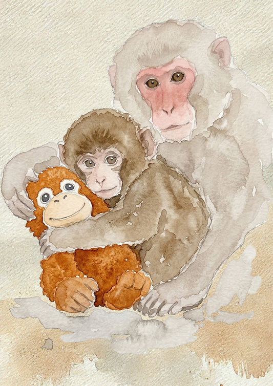 FineArt Print - Punch-kun mit Stofftier