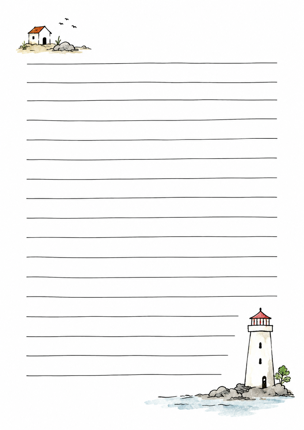 Notizblock DIN A6 mit Deckblatt - Leuchtturm