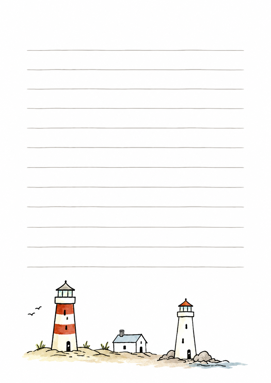 Notizblock DIN A6 mit Deckblatt - Leuchtturm