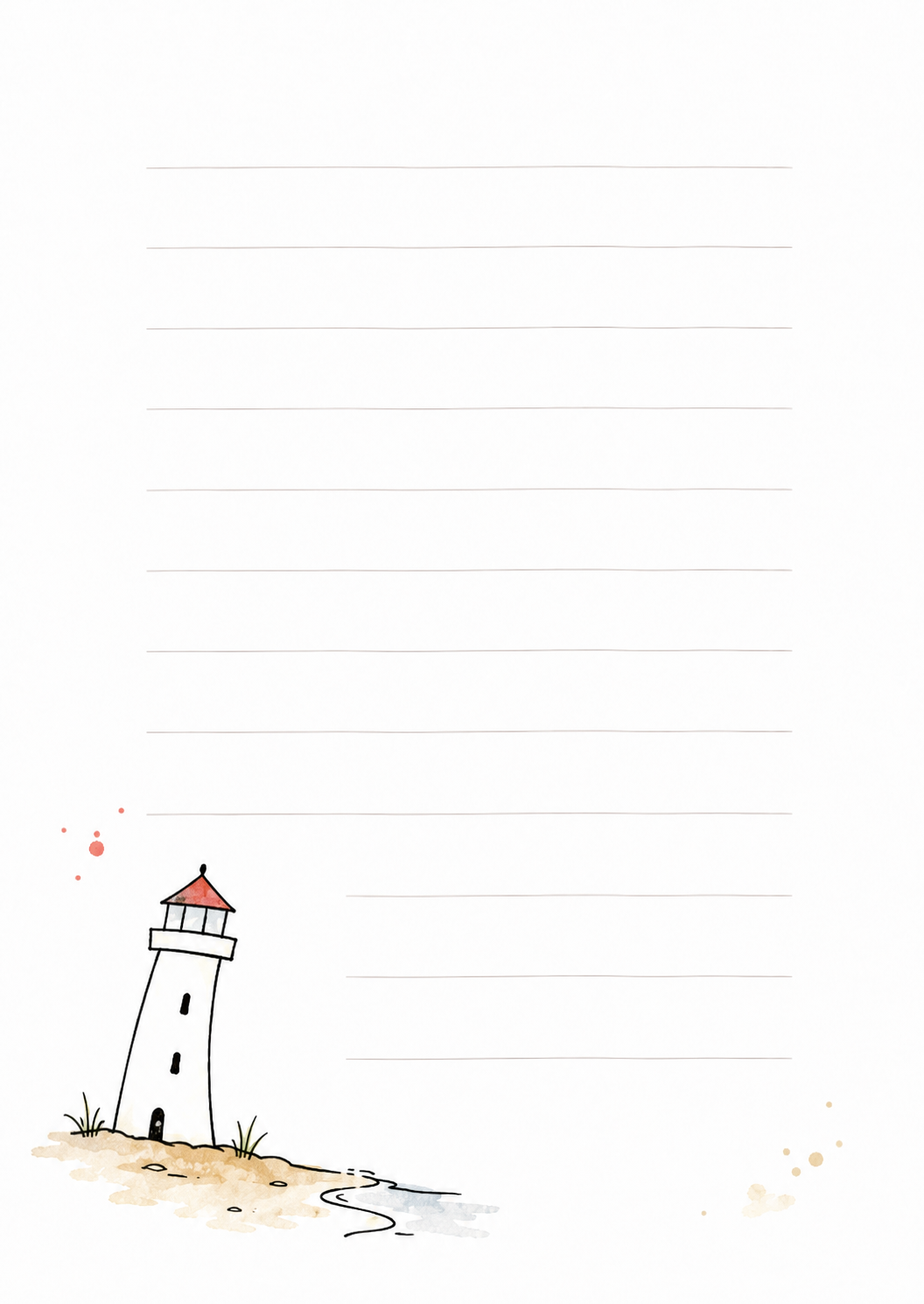 Notizblock DIN A6 mit Deckblatt - Leuchtturm
