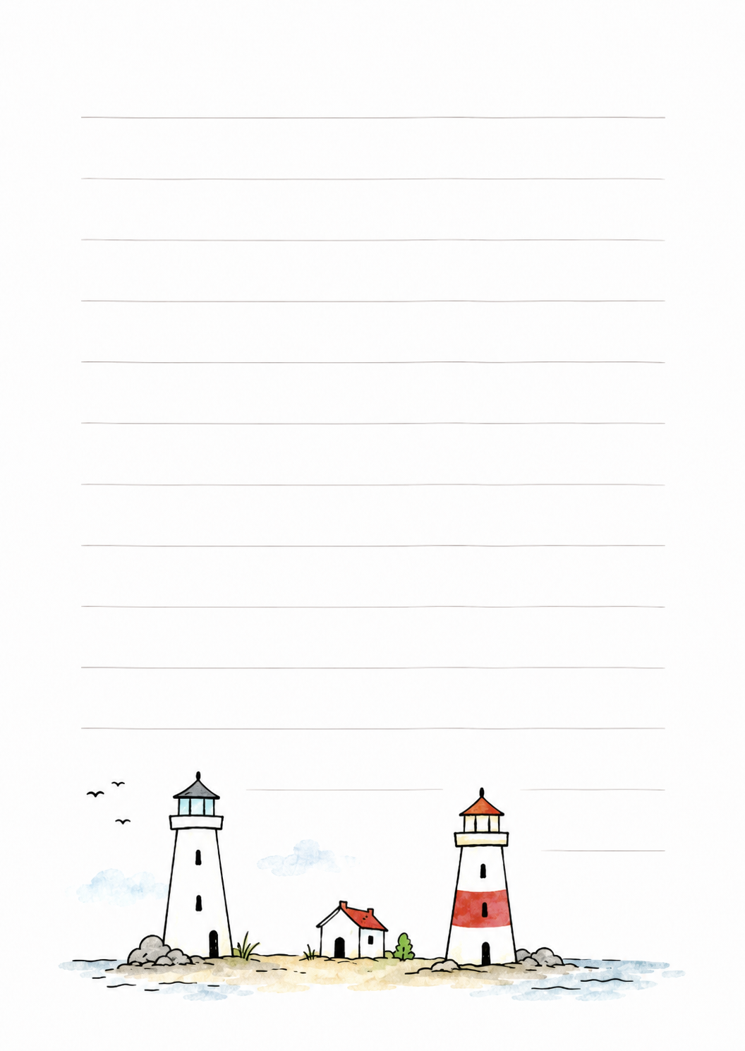 Notizblock DIN A6 mit Deckblatt - Leuchtturm