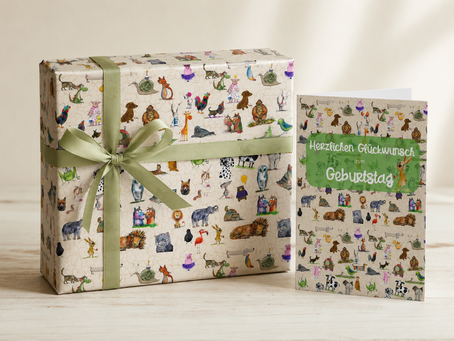 Geschenkpapier „Tierparade“ – DIN A2