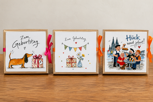 Geschenkschachtel zum Geburtstag – Karte & Wunscherfüller