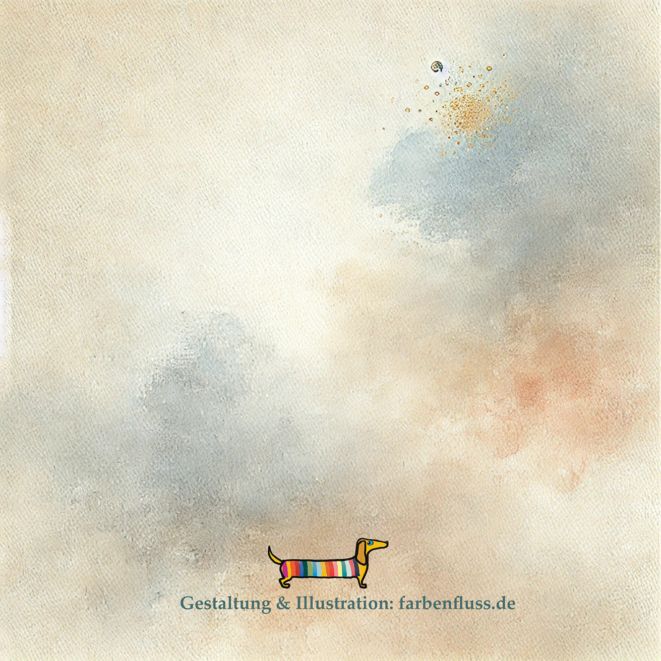 Postkarte 10,5x10,5 , Dackel - the more I like my dog