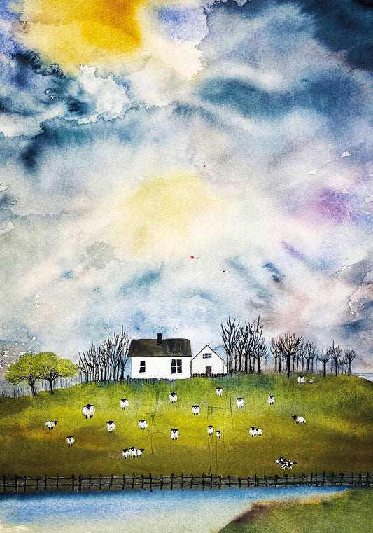 FineArt Print - Hallig in der Nordsee