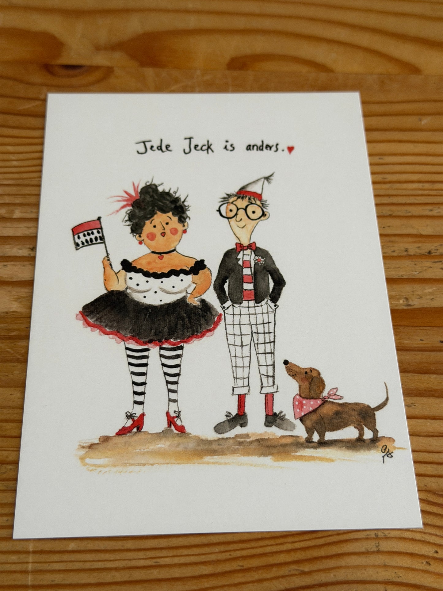 Kölsche Postkarte A6 „Jede Jeck is anders.“