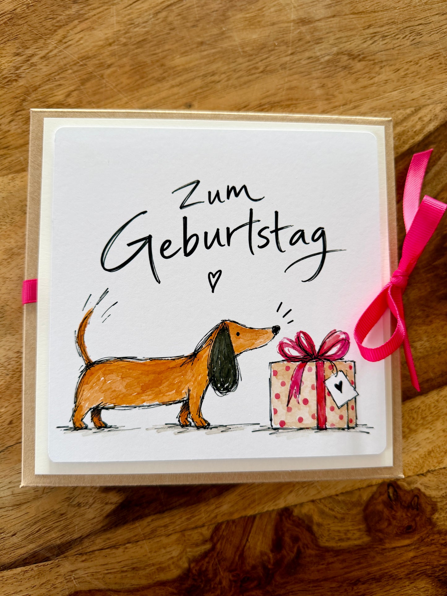 Geschenkbox mit Grußkarte & Wunscherfüller