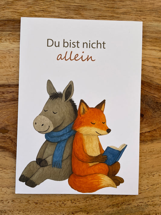 Klappkarten mit Umschlag - Du bist nicht allein