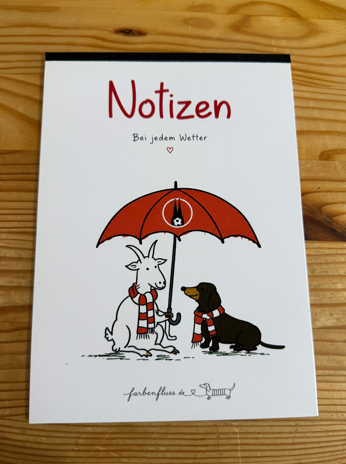 Notizblock „Bei jedem Wetter“ – DIN A5 | 25 Blatt