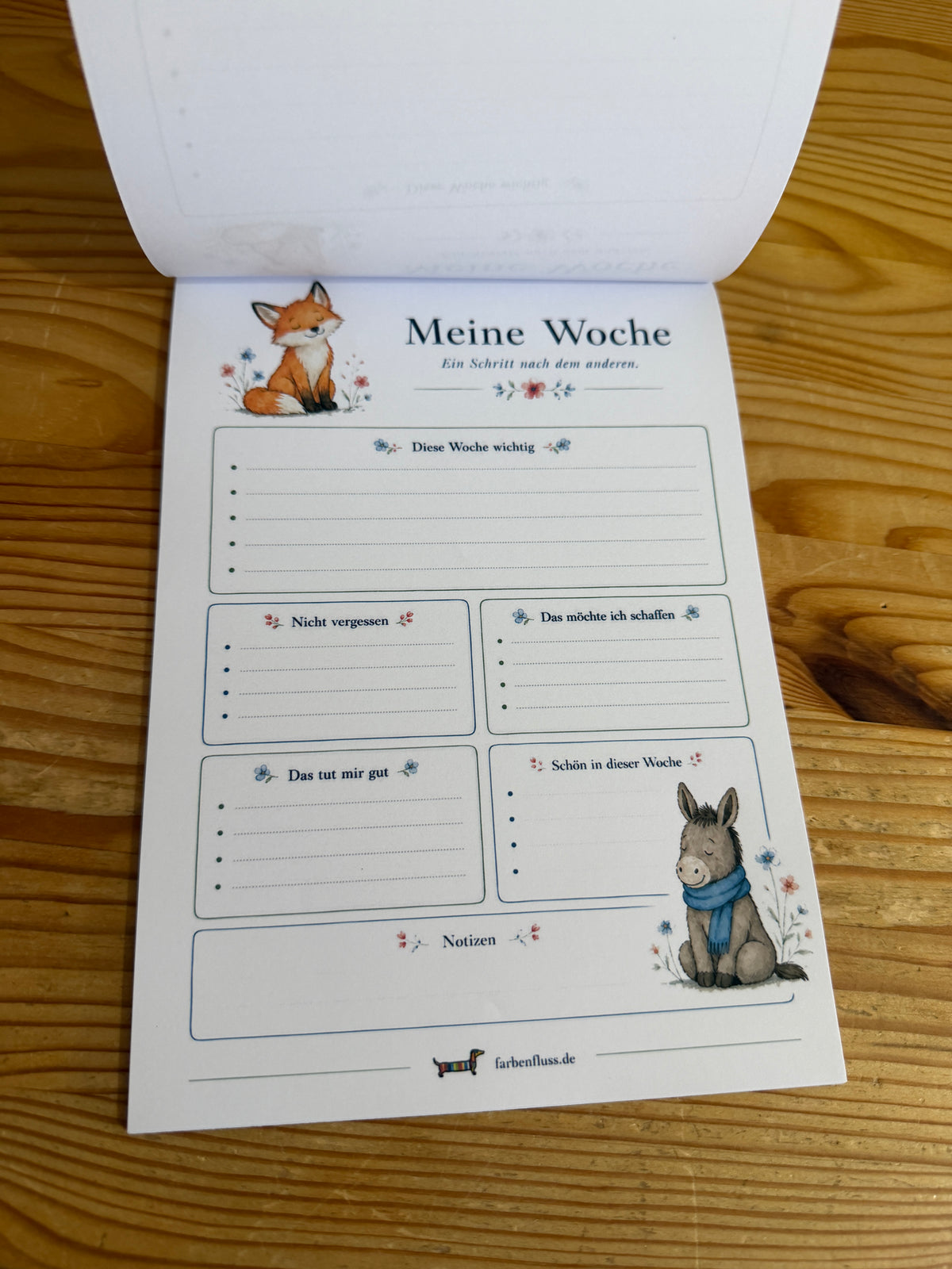 Wochenplaner „Meine Woche“ – DIN A5 | 25 Blatt