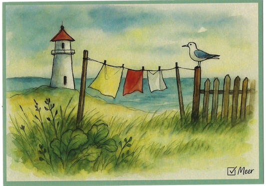 DIN A6 Postkarte, Frische Brise