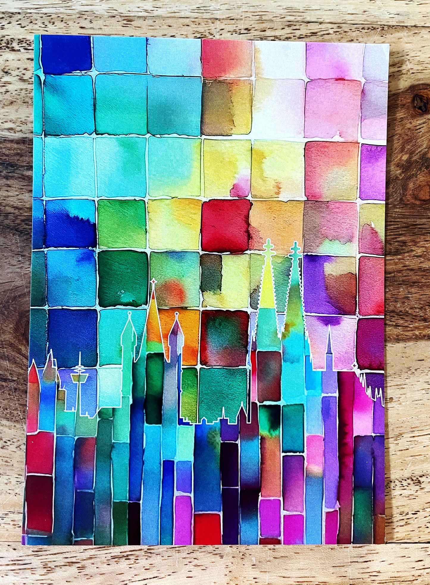 DIN A6 Postkarte, Farbenstadt Köln