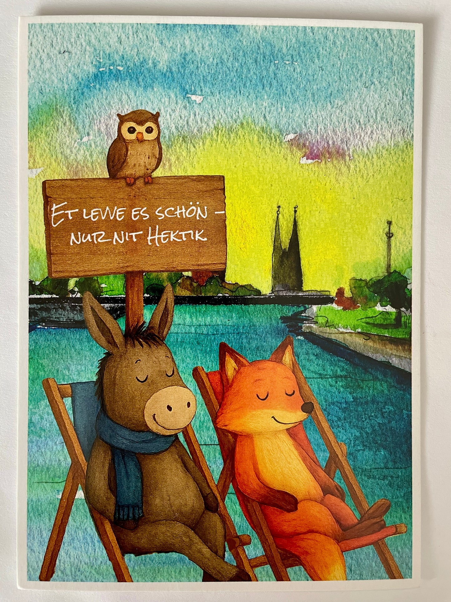 DIN A6 Postkarte, Brösel un Pinsel op Jöck