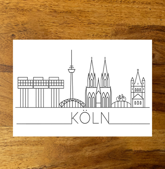 Klappkarten mit Umschlag -Köln