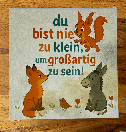MutMachkarte mit Umschlag - Format 15x15 - Du bist_Version 1