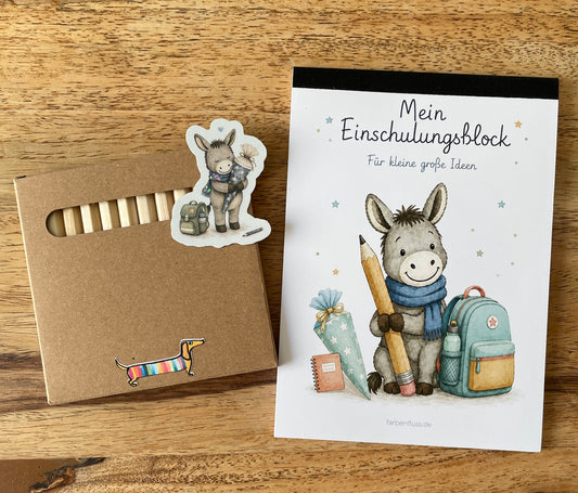 Kleines Geschenkset zur Einschulung