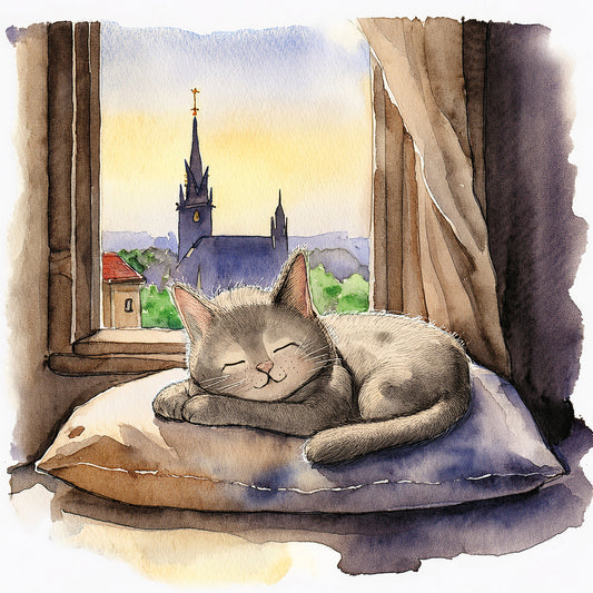 FineArt Print - quadratisch - Katzenmorgen