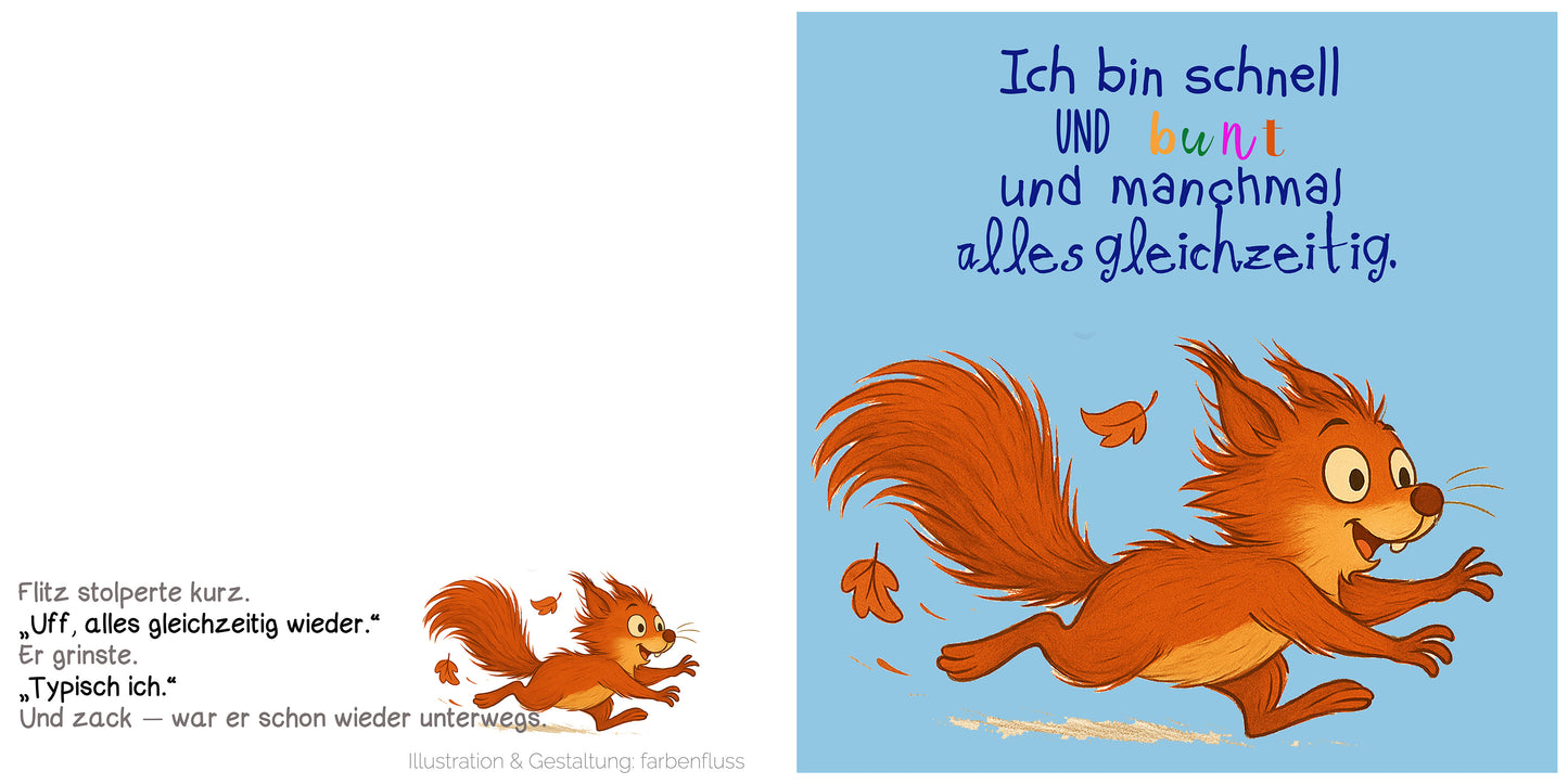 MutMachkarte mit Umschlag - Format 15x15 - Ich bin schnell...