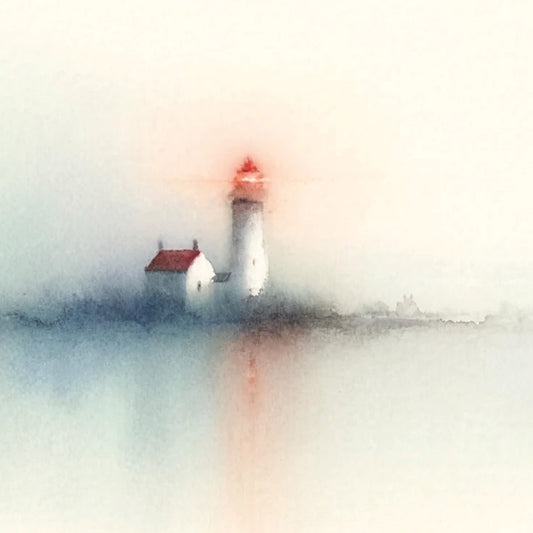 FineArt Print - quadratisch - kleiner Leuchtturm