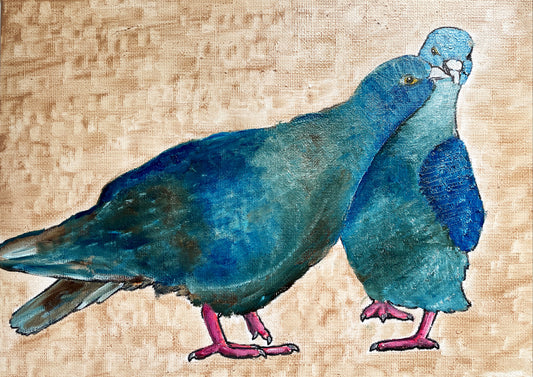 FineArt Print nach Original in Öl auf Papier "zwei"