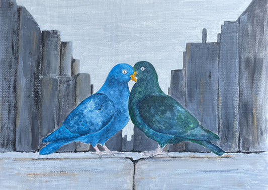 FineArt Print nach Original in Öl auf Papier "mitten"