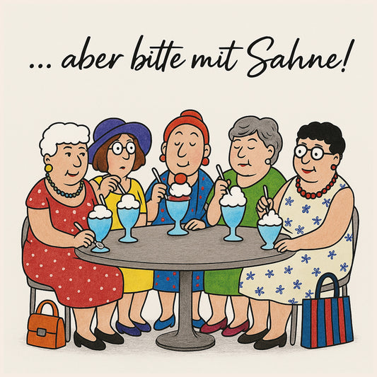 Poster 29,7 x 29,7, Aber bitte mit Sahne