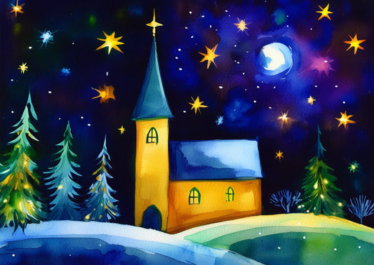 Klappkarten mit Umschlag - kleine Kapelle