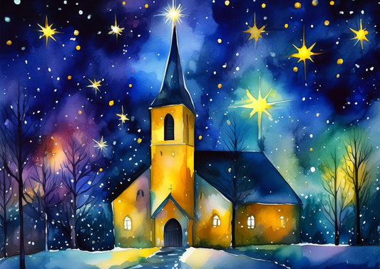 Klappkarten mit Umschlag - Kapelle