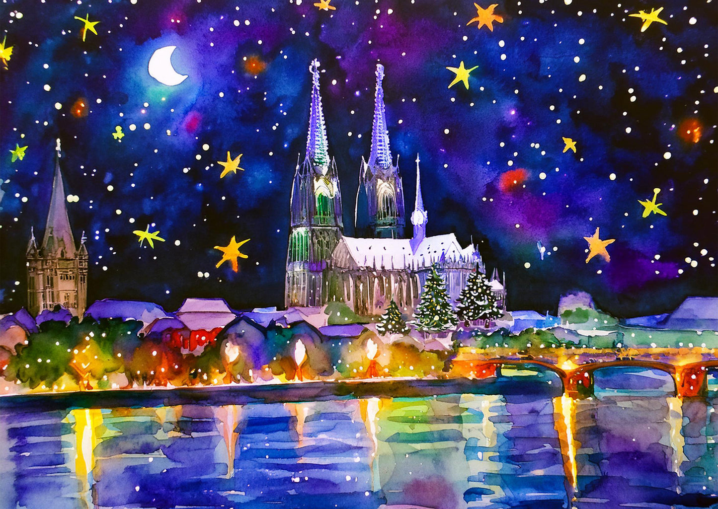 Klappkarten mit Umschlag - Weihnachten in Köln