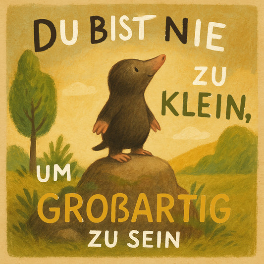 FineArt Print - quadratisch - Du bist nie zu klein_Version 1