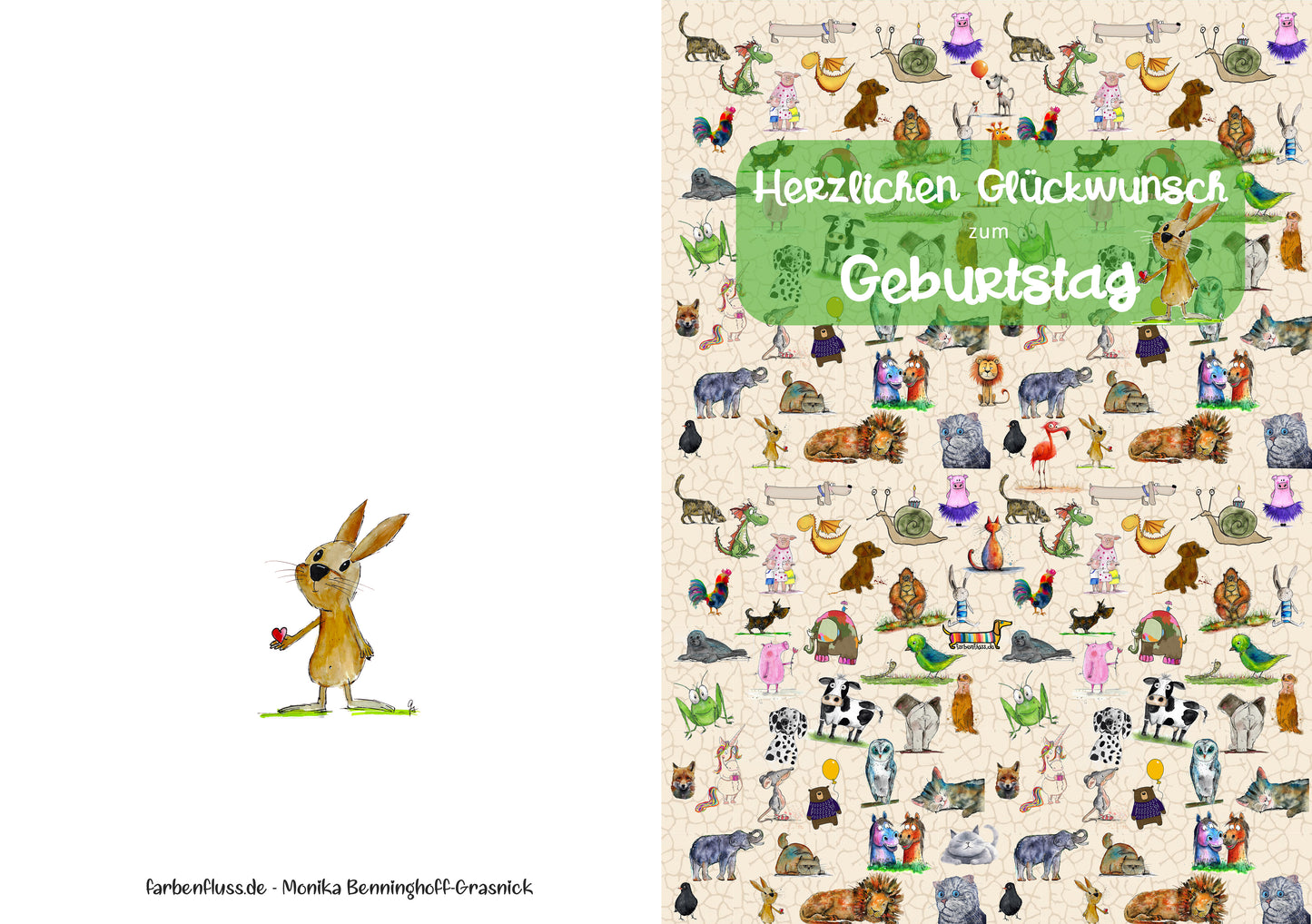 Geschenkpapier „Tierparade“ – DIN A2