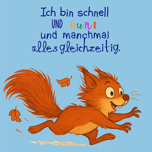 MutMachkarte mit Umschlag - Format 15x15 - Ich bin schnell...