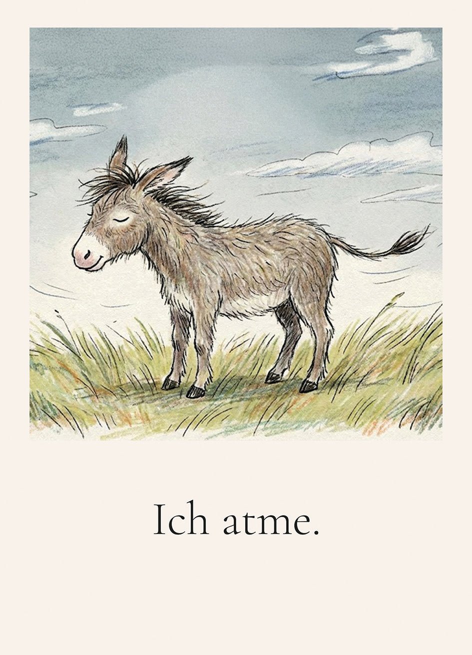 Affirmationskarten-Set „Achtsamkeit“ – 8 Karten mit Pinsel & Brösel (DIN A7)