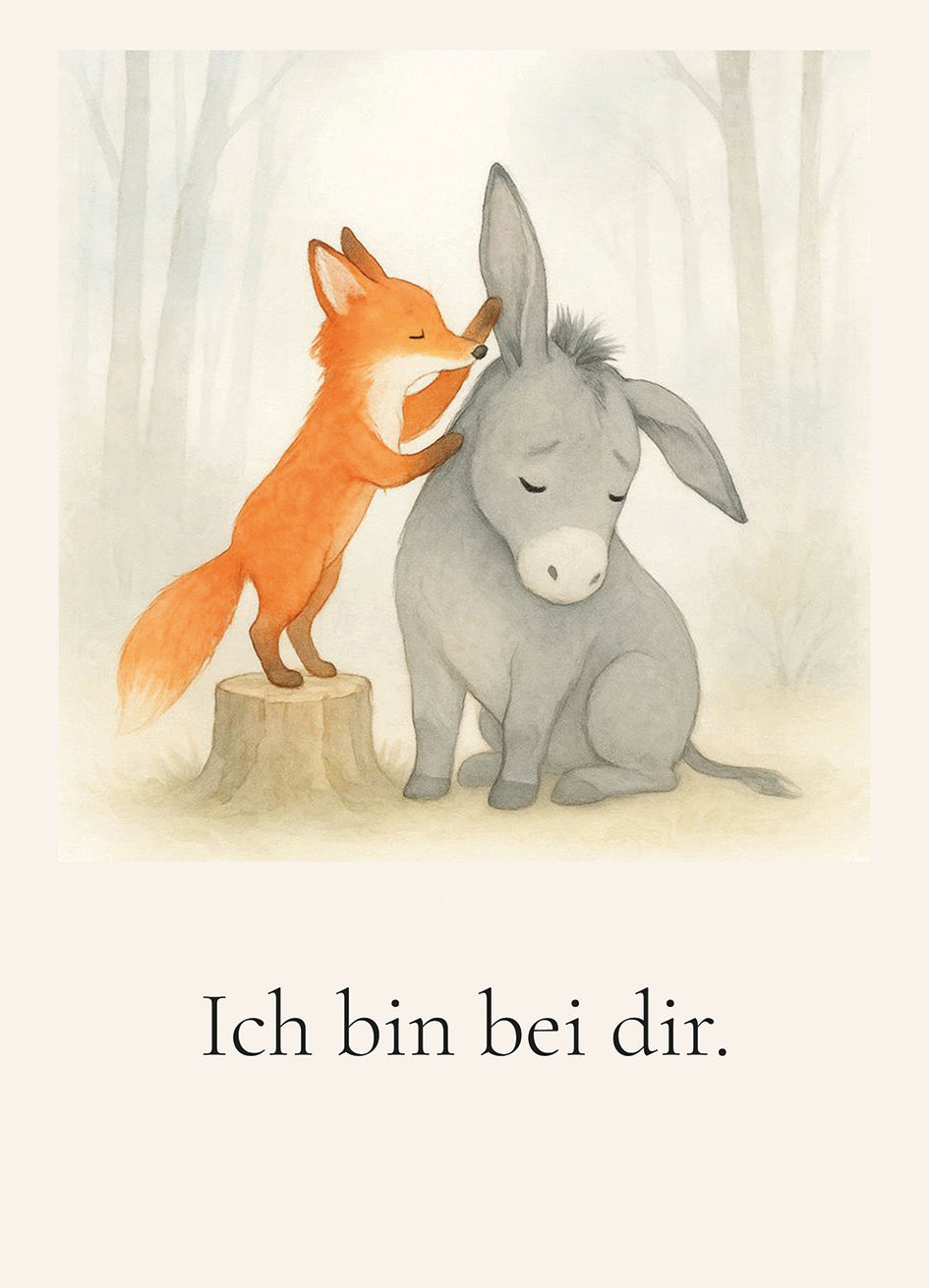 Affirmationskarten-Set „Achtsamkeit“ – 8 Karten mit Pinsel & Brösel (DIN A7)