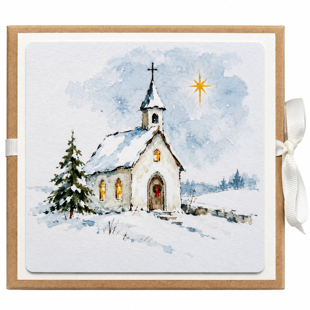 Weihnachts-Geschenkbox mit Klappkarte & Wunscherfüller – 4 Motive