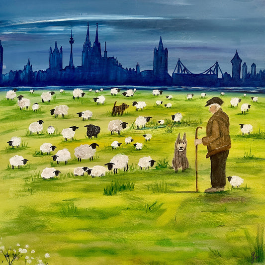 FineArt Print - quadratisch - Rheinwiesen Köln