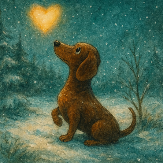 FineArt Print - quadratisch - Herzensdackel