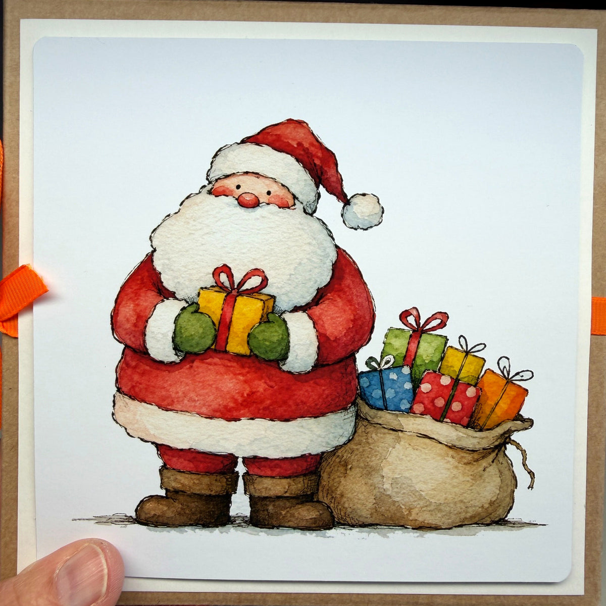 Weihnachts-Geschenkbox mit Klappkarte & Wunscherfüller – 4 Motive